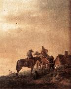 WOUWERMAN, Philips Rider's Rest Place q4r oil painting artist